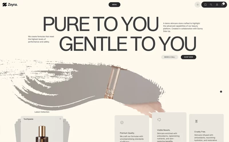 Cosmetics WooCommerce theme demo preview