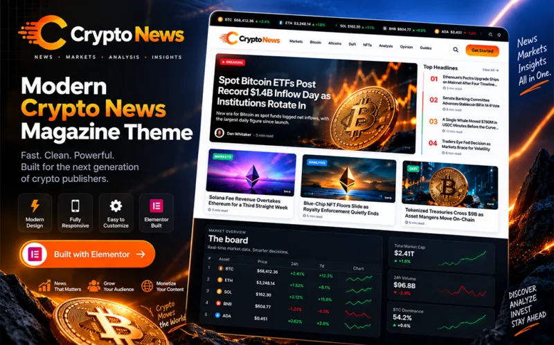 Crypto WordPress Theme for News