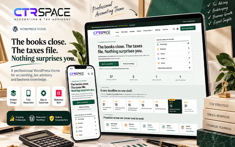 Accounting WordPress Theme for Blogs