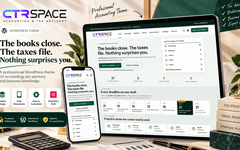 Accounting WordPress Theme for Blogs