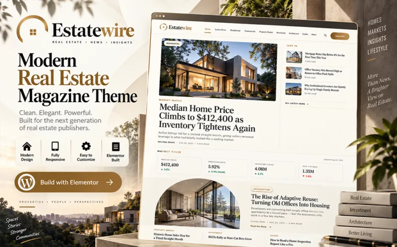 Real Estate WordPress Theme for Blogs