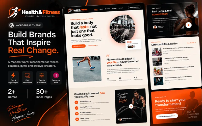 Health & Fitness Blog WordPress Theme