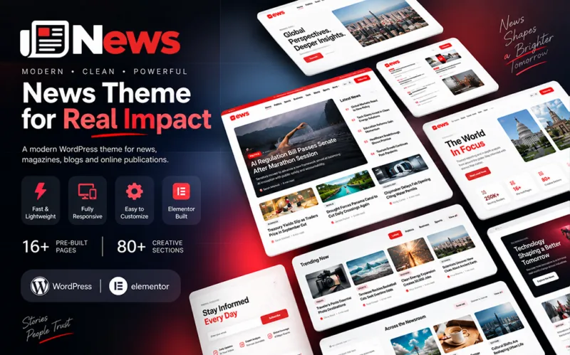 News Blog WordPress Theme