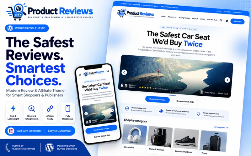 Product Review WordPress Theme