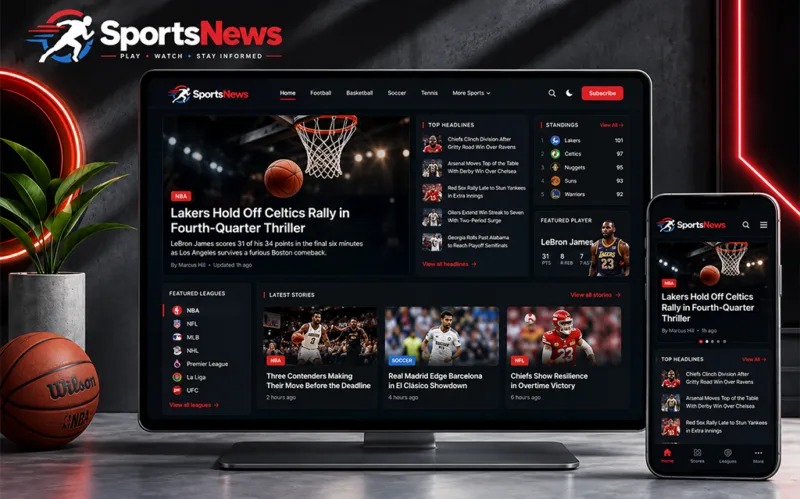 Sports WordPress Theme