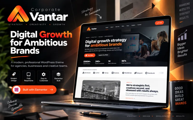 Corporate Blog WordPress Theme